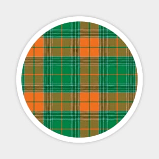 Green Orange Halloween Plaid Magnet